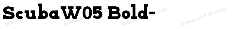 ScubaW05 Bold字体转换